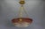 Pendant Light with White and Burgundy Glass from Muller Frères Luneville, 1920s For Sale - Image 16 of 18