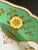 Early 19th Century Early 19th C. Continental Gilt Fond Vert Scalloped Platter For Sale - Image 5 of 11