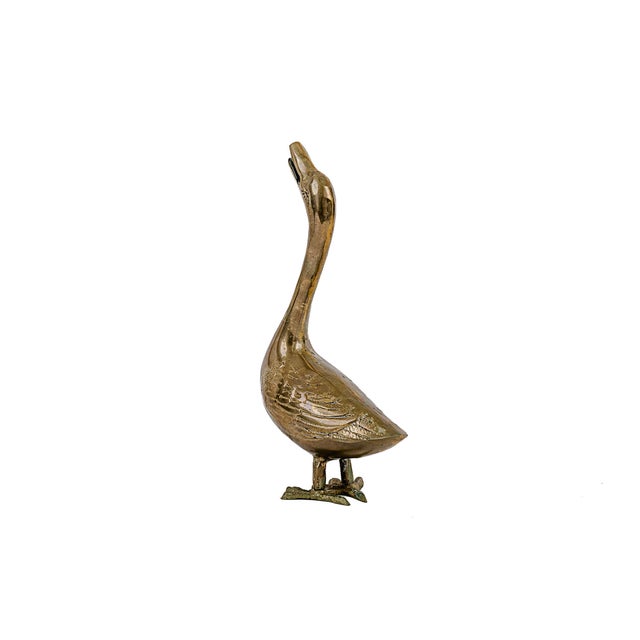1960s Vintage Mid-Century Modern Solid Brass Geese For Sale - Image 5 of 10