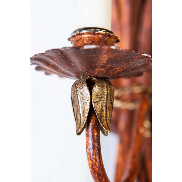 Gold Pair of 20th Century French Sconces - Inspired By Coco Chanel For Sale - Image 8 of 10
