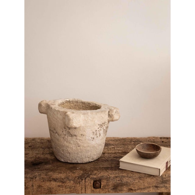 18th Century Large 18th Century Stone Mortar For Sale - Image 5 of 5