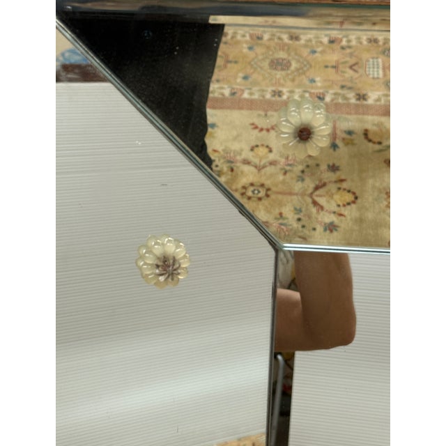 In the Style of Donghia Vintage Wall Mirror For Sale - Image 10 of 15