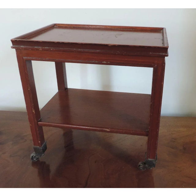 Mid 20th Century Mahogany Two Tier Occasional Side Table For Sale In New York - Image 6 of 11