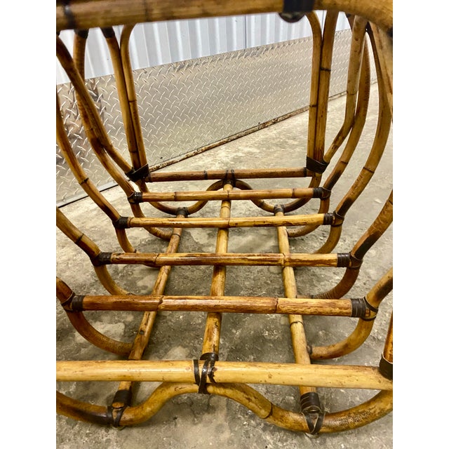1970s 70s Rattan End Tables a Pair. For Sale - Image 5 of 12