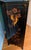 Black Vintage Chinese Chinoiserie Black Lacquer Armoire Cabinet For Sale - Image 8 of 14