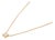 Princess-Cut Diamond Solitaire Pendant Necklace in 14k Yellow Gold For Sale