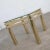 Vintage Modern Brass & Glass Side End Table With Glass Top Style Pace or Springer For Sale - Image 9 of 13