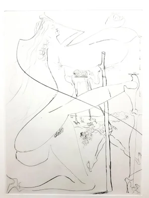Salvador Dali - Venus in Furs - Original Stamp-Signed Etching 1968
