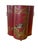 Vintage Red Chinoiserie Wastebin For Sale - Image 4 of 11