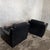 Black Art Deco Black Leather Club Armchairs, 1930s, Set of 2 For Sale - Image 8 of 9