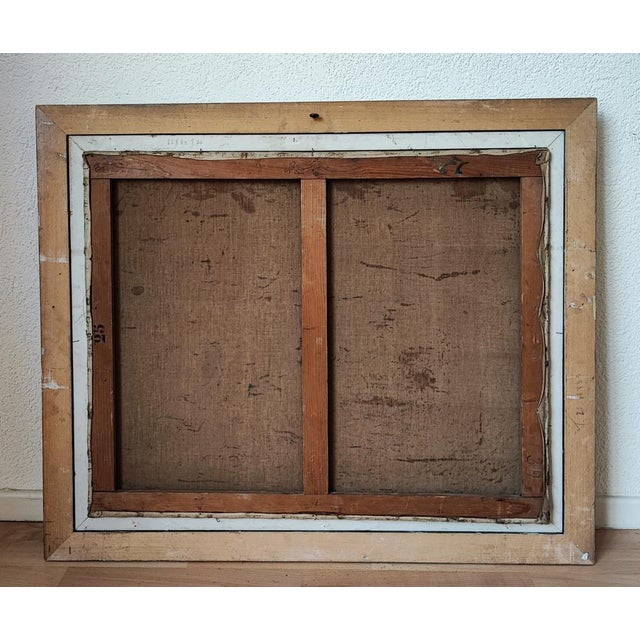 Laure Stella Bruni, Paysage aux cyprès, Oil on Canvas, Framed For Sale - Image 9 of 10