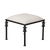 Crafted with stacked iron details and linen upholstered seat cushion Backordered with Late August 2025 ship-out date...