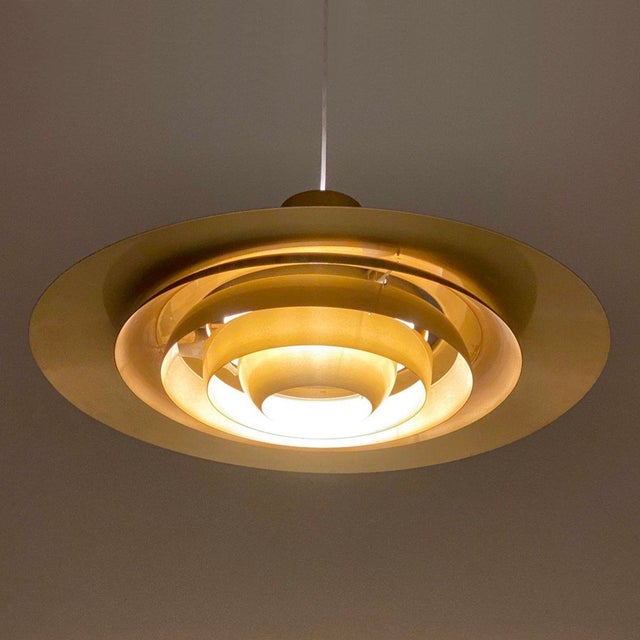 Scandinavian Aluminum Ceiling Lights by Preben Fabricius & Jørgen Kastholm for Nordisk Solar, 1964 For Sale - Image 6 of 7