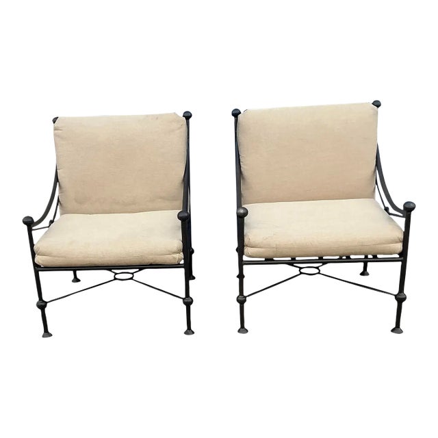 Kreiss Bermuda Patio Lounge Chairs Set of 2 For Sale