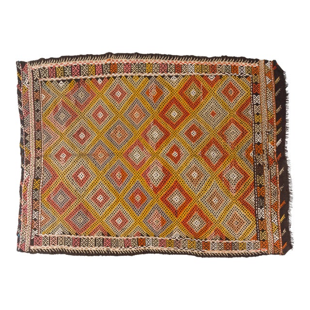 Oushak Antique Kilim Rug For Sale