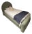 Kids Bed. Elora Arched Upholstered Bed Twin + Trundle Eucalyptus Performance Velvet by West Elm For Sale