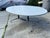 Vintage Oval Conference Table with Herman Miller Attributed Aluminum Segmented Base For Sale - Image 9 of 11