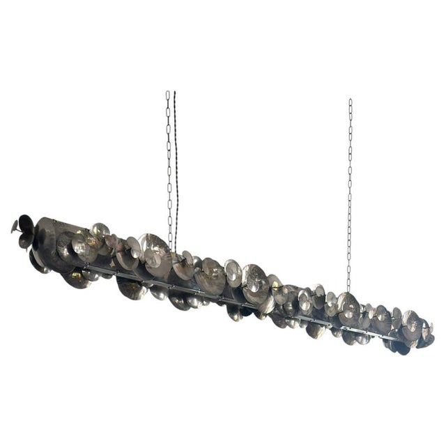 Linear Chandelier in Pewter, England, 2011 For Sale - Image 10 of 10