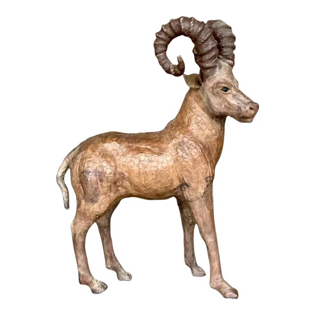 Vintage Boho Leather Ram For Sale