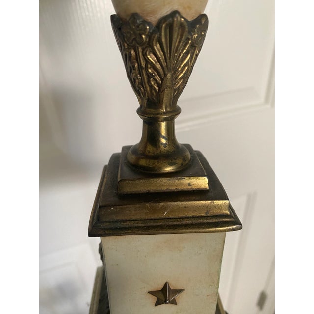 Pair of 1940s Neoclassical Candlestick Buffet Lamps For Sale - Image 11 of 12