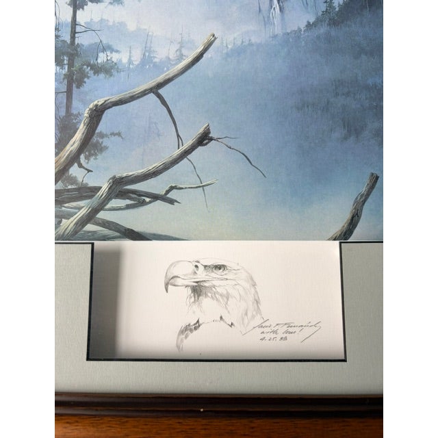 Mario Fernandez Signed "As Free as the Wind" Art Print - Medallion Edition 31/500 With Original Sketch Remarque & Cast Bronze For Sale - Image 4 of 6