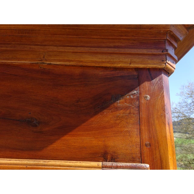 Louis Philippe Wardrobe in Light Walnut For Sale - Image 6 of 18
