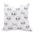 Fabdivine Spooky Skeleton Block Print Pillow Cover Handmade Halloween Cushion for Sofa, Bed & Living Room Size-18x18 For Sale