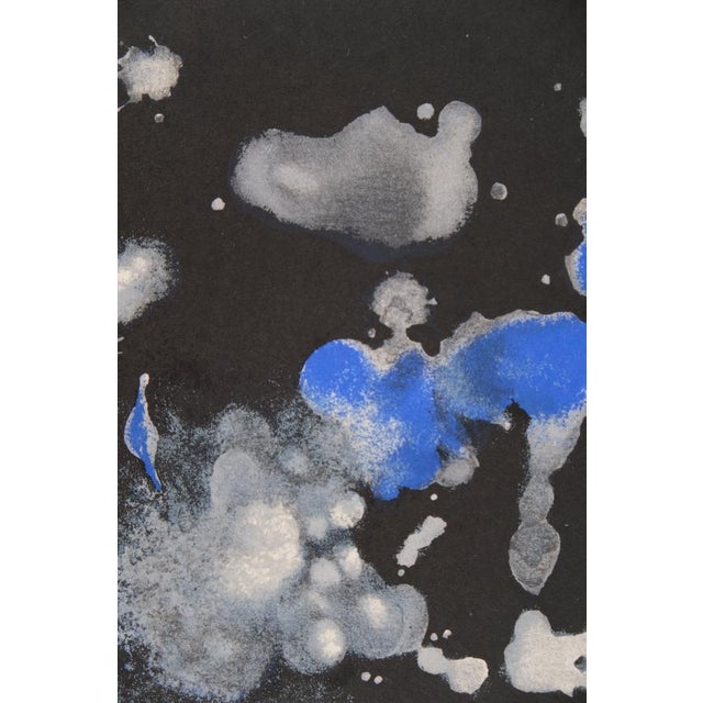 Joan Miro, Surreal Composition in Blue, Lithograph For Sale - Image 4 of 8