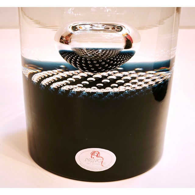 Art Glass Vase and Cone Sculpture by Pavel Havelka for Princ, 1990s, Set of 2 For Sale - Image 14 of 18