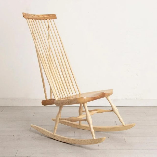 Windsor Rocking Chair in Ash by Peter Quarmby For Sale - Image 12 of 12