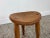 Mid-Century Modern Vintage Studio Crafted Three Legged Stool in Oak For Sale - Image 3 of 12