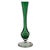 Signed Val Saint Lambert Emerald Green Cased Crystal Fluted Vase, Belgium 9.5" For Sale - Image 9 of 13