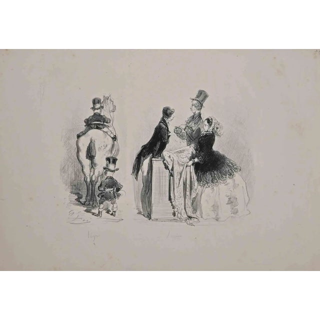Gustave Doré, Ménagerie Parisienne, Original Lithograph, 1854 For Sale - Image 3 of 3