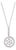 0.54ctw Diamond Eternity Circle Pendant Necklace 14k Gold 18.5" Cable Chain For Sale