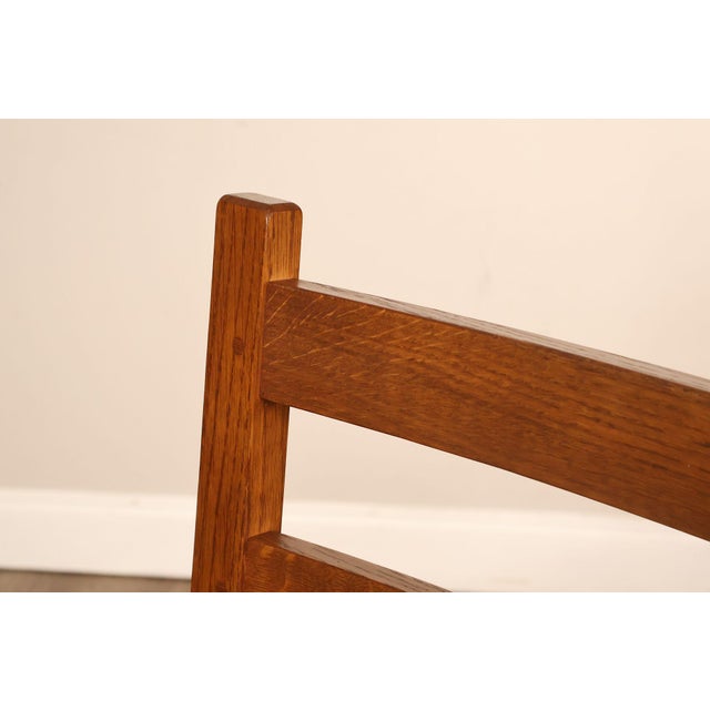 1990s Stickley Mission Collection Harvey Ellis Oak Rocking Chair For Sale - Image 5 of 18