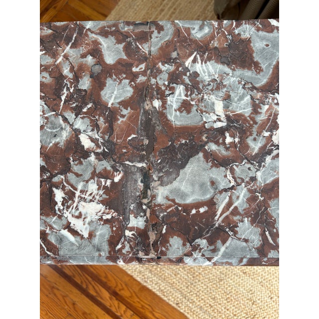 Wood 19th C Antique Marble Top French Sideboard For Sale - Image 7 of 12