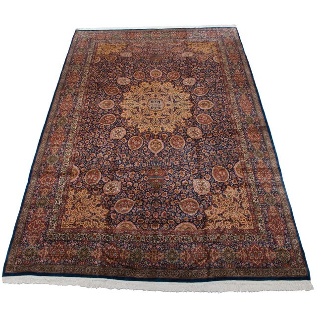 Vintage Fine Pakistani Ardebil Design Rug - 10' X 16'6" For Sale - Image 11 of 13