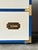1970s Vintage Blue & White Lacquered Campaign Chest of Drawers For Sale - Image 10 of 17