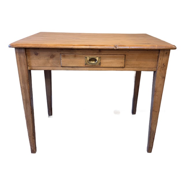 19th Century Pine Hall Table / Desk For Sale