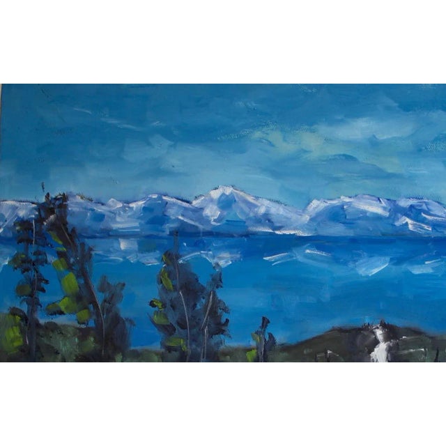 Winterscapes — Diamond Peak Run Original Oil on Gallery Wrapped Canvas For Sale - Image 4 of 11