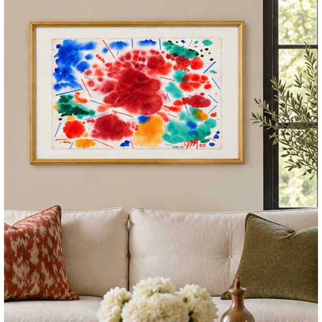 This original watercolor by noted California modernist James McCray is executed on Arches paper, the renowned 100% cotton...