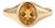 Oval Citrine Signet Ring | November Birthstone Ring | Minimalist Gold Statement Ring Us 7 For Sale