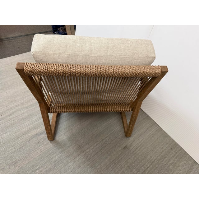 Brownstone Teak Wood Accent Chair, Prototype For Sale - Image 9 of 12