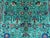 Turquoise Sultani Persian-Inspired Floral Rug, 5'8" X 8'2" For Sale - Image 4 of 14