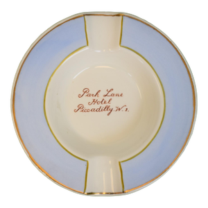 Mid 20th Century Park Lane Hotel Piccadilly. w.1. Porcelain Ashtray