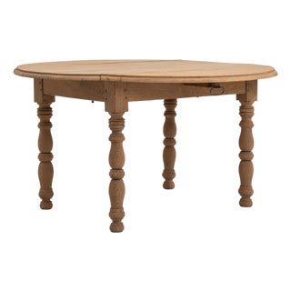 Mid 20th Century Oak Drop-Leaf Side Table For Sale