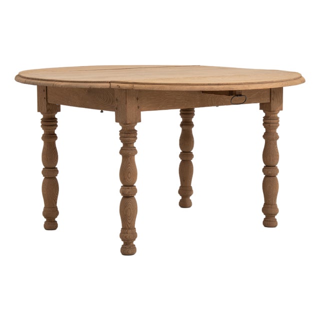 Mid 20th Century Oak Drop-Leaf Side Table For Sale