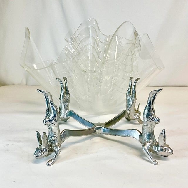 This 1986 Arthur Court Salad Bowl Set is sophisticated and whimsical in both design and style. We have here a 10 piece set...