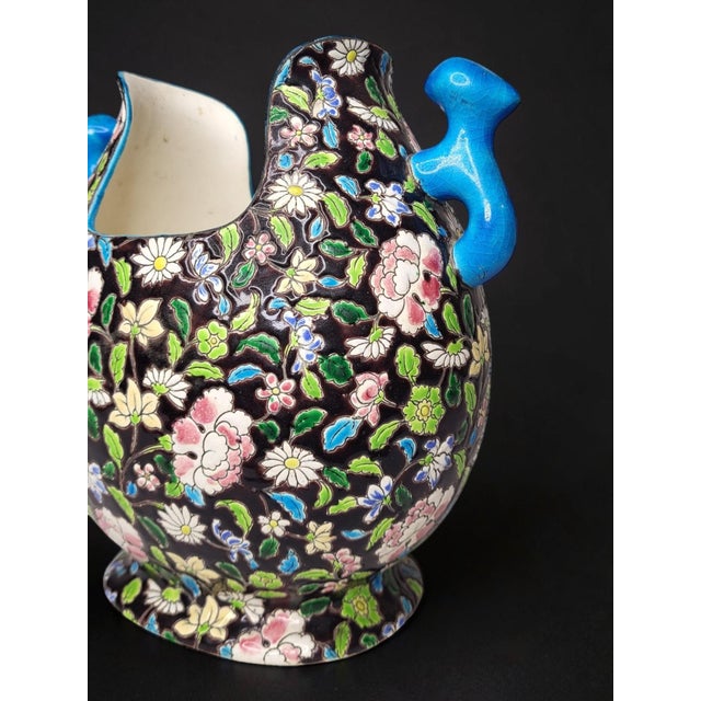 Gueulard Vase in Glazed Ceramic from Gien, 1890s For Sale - Image 5 of 7