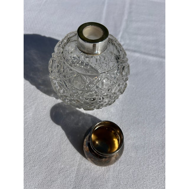Vintage Sterling Silver & Cut Crystal Perfume Bottle For Sale - Image 13 of 13